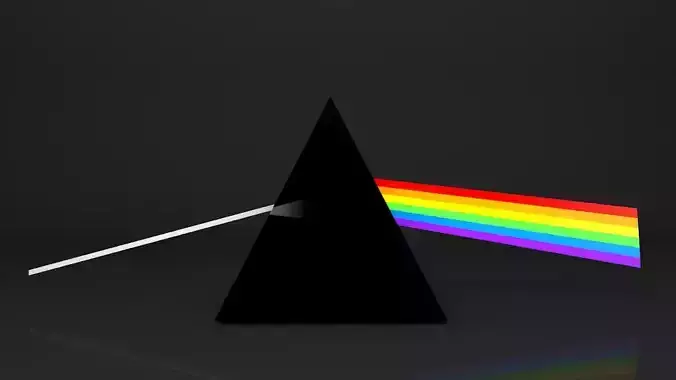 Prism Spectrum Low-poly 3D model