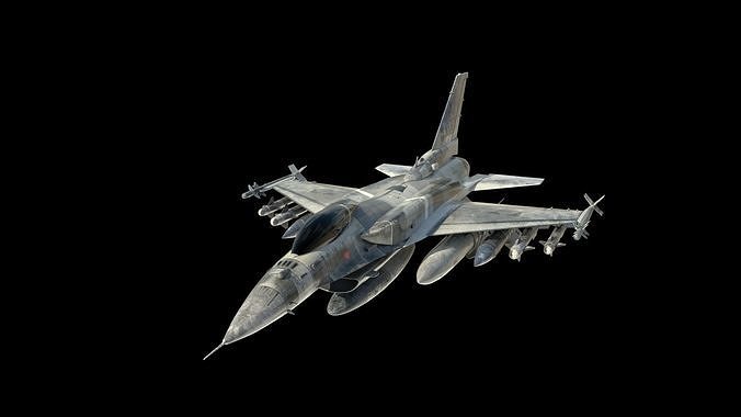 Detailed F16 Model 3D model