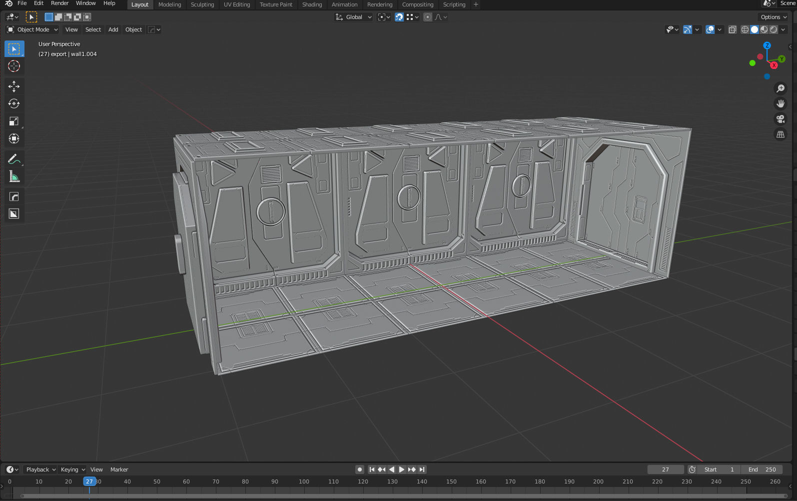 sci-fi set1 3D model_6