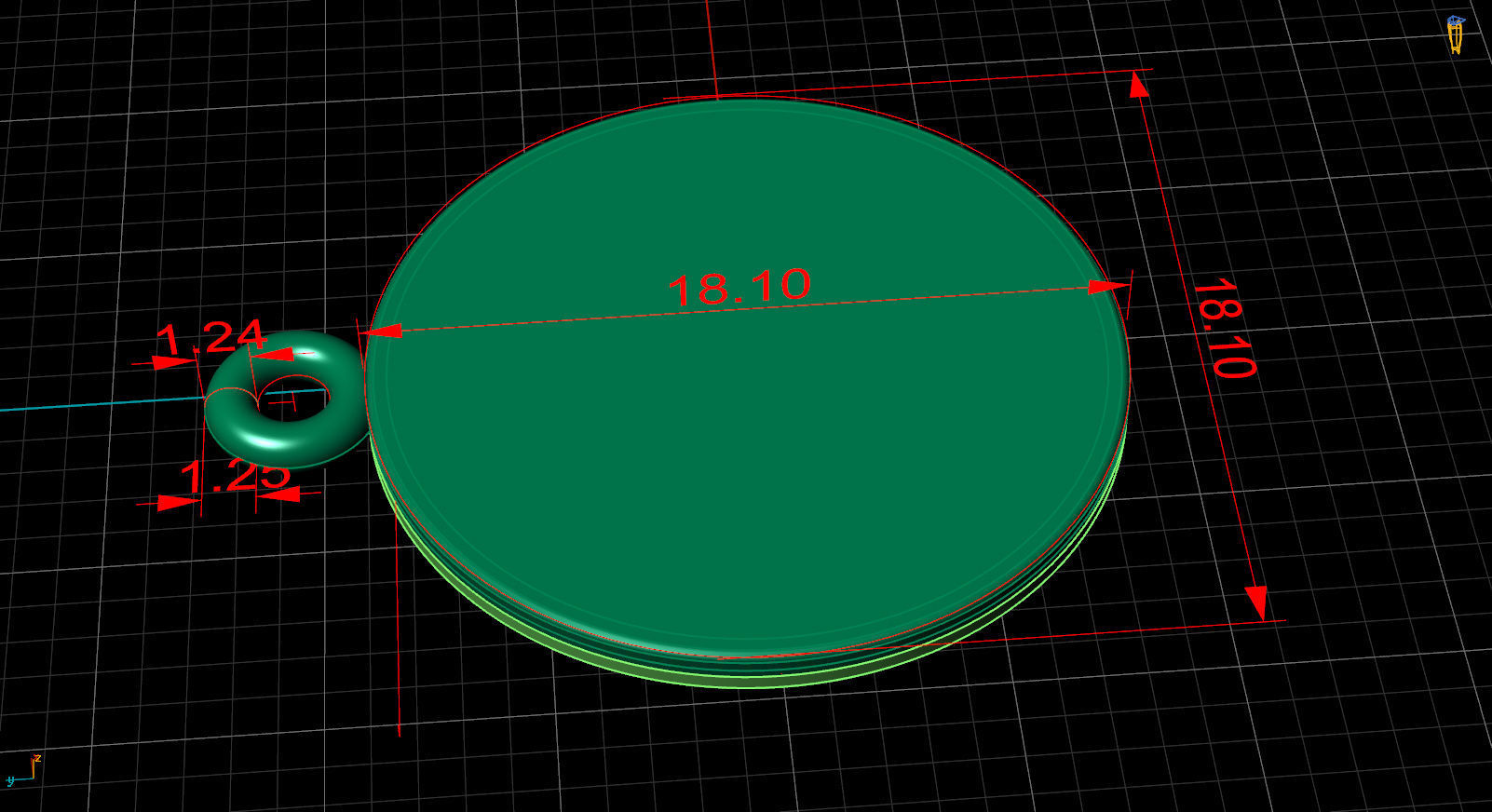 pendant dollar sign  18d 3D print model_16