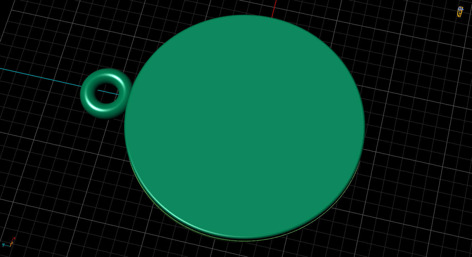 pendant dollar sign  18d 3D print model_15