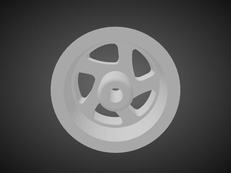 Rotiform TMB rims for Hot Wheels 3D print model_2