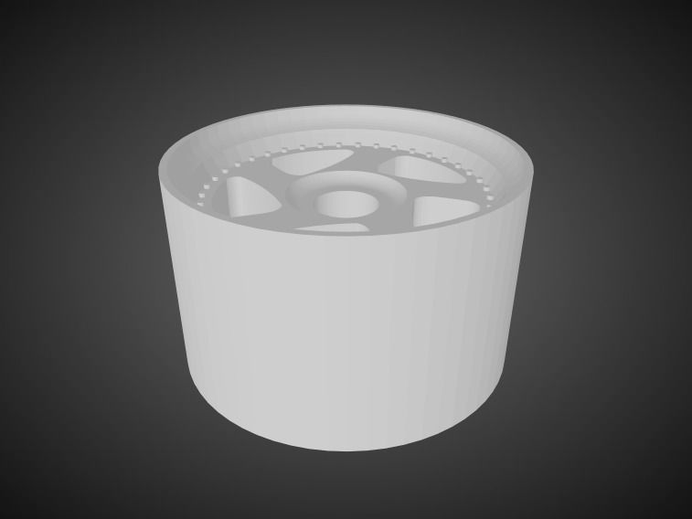 Rotiform TMB rims for Hot Wheels 3D print model_1