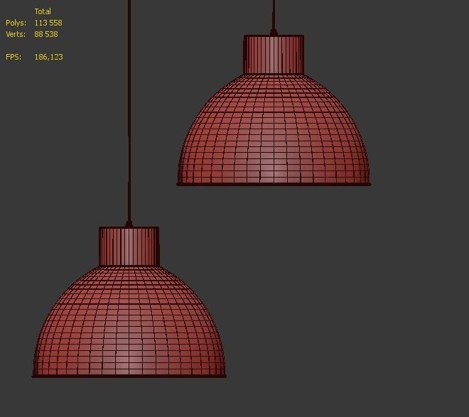 Hanging lamp Romatti City 3D model_4