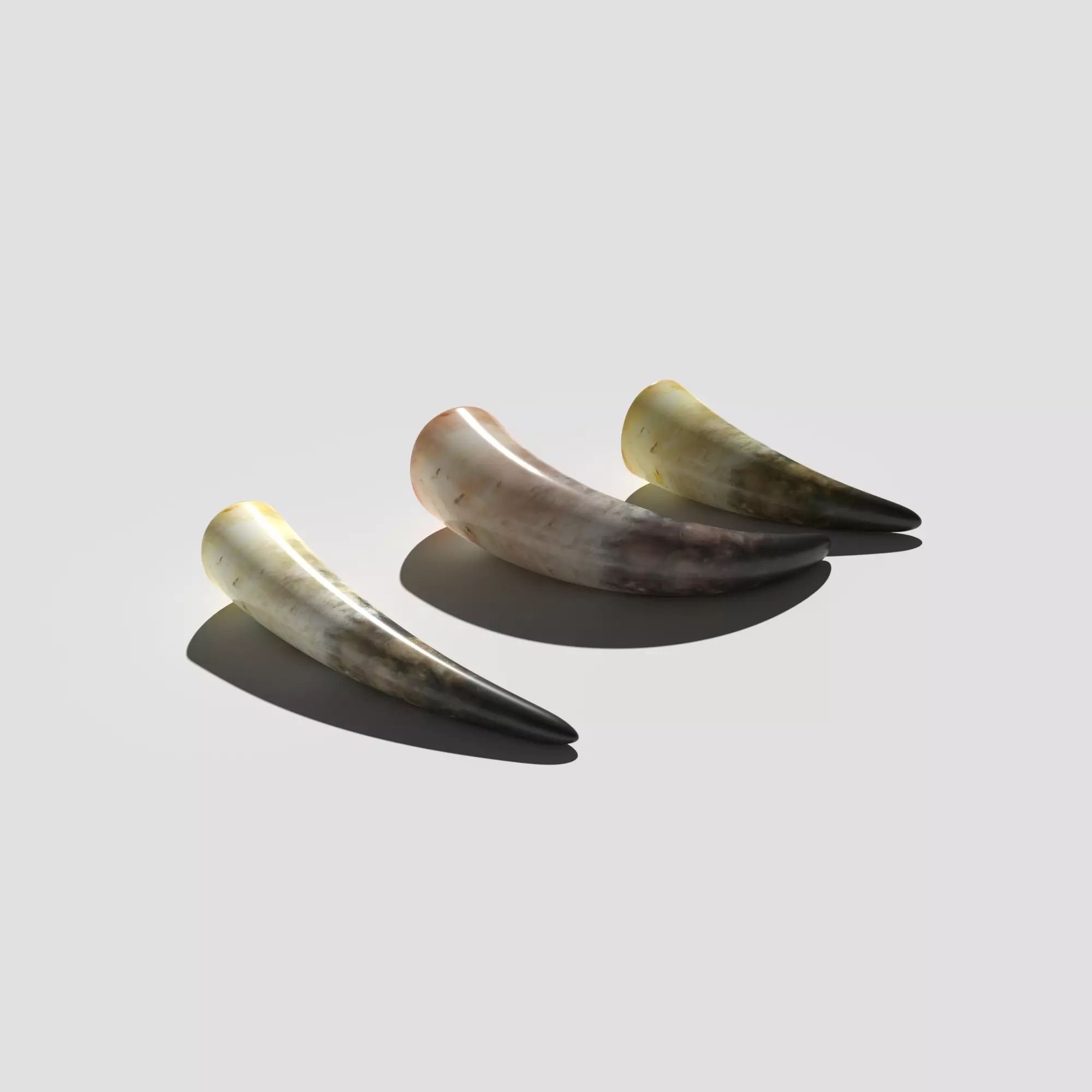 Drinking Horns Pack 3D model_0