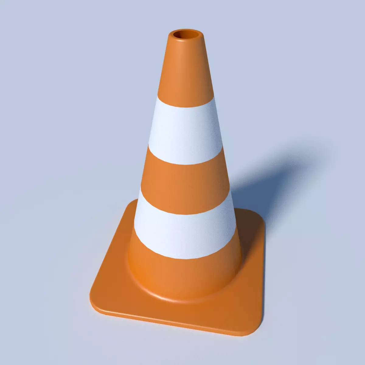 Road pole 3D model_0