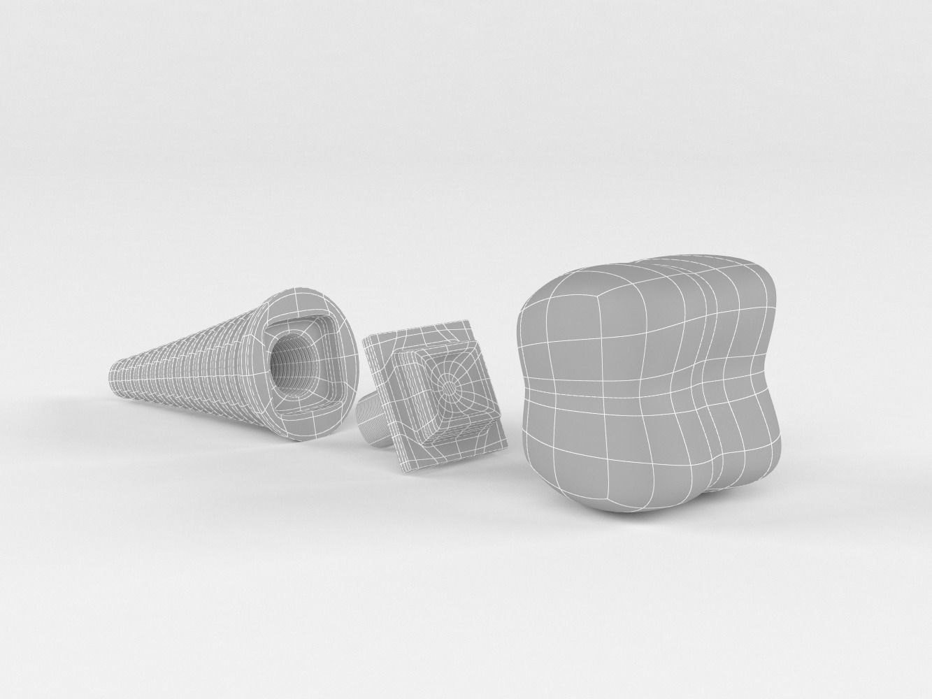Tooth Implants 3D model_7