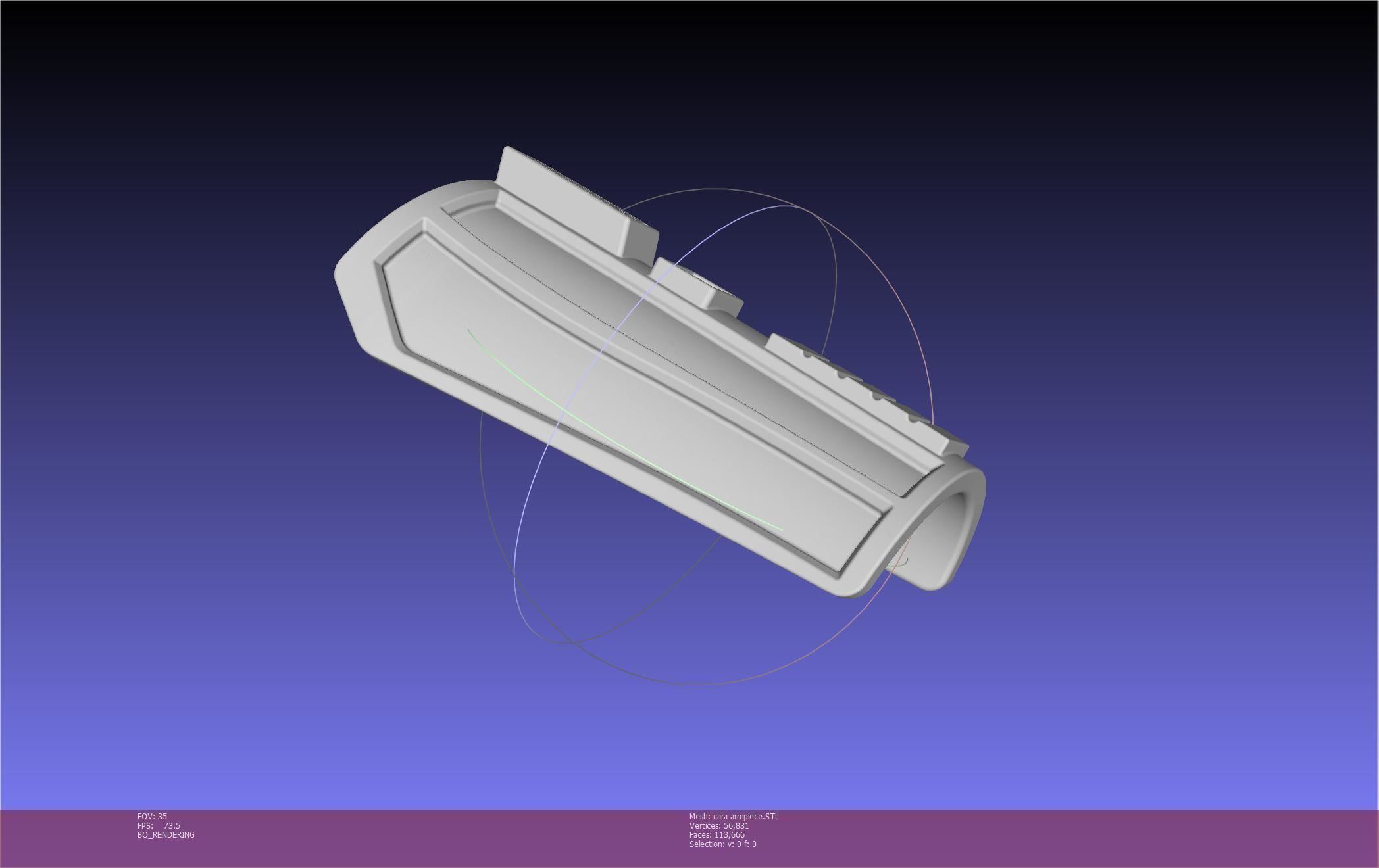 Star Wars The Mandalorian Cara Dune Arm Piece 3D print model_60