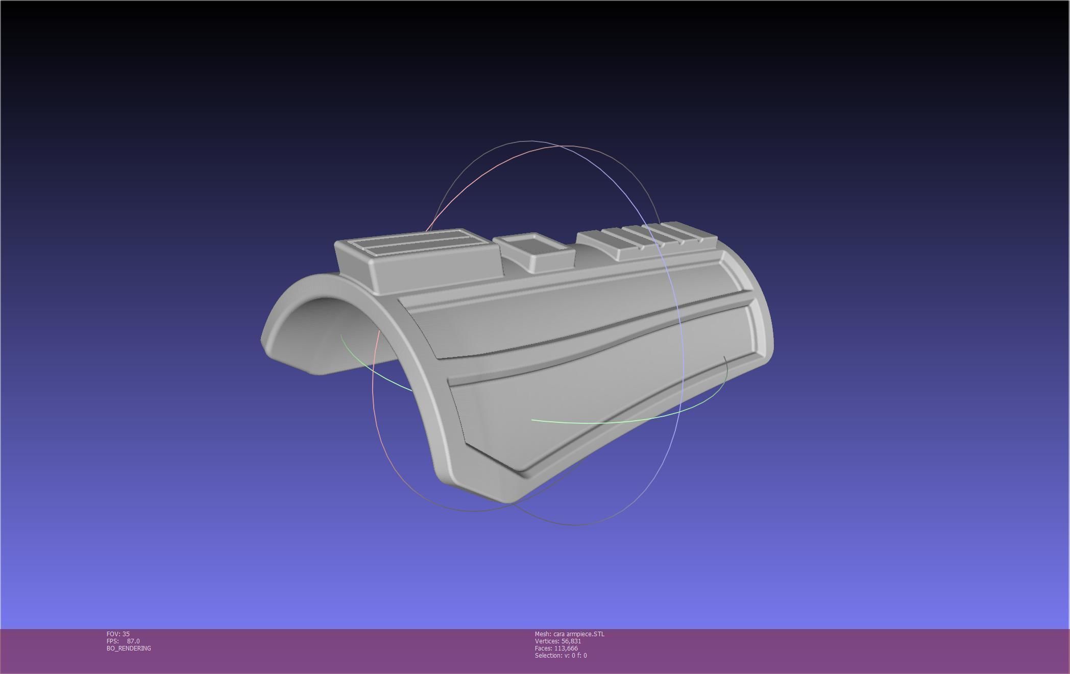 Star Wars The Mandalorian Cara Dune Arm Piece 3D print model_58
