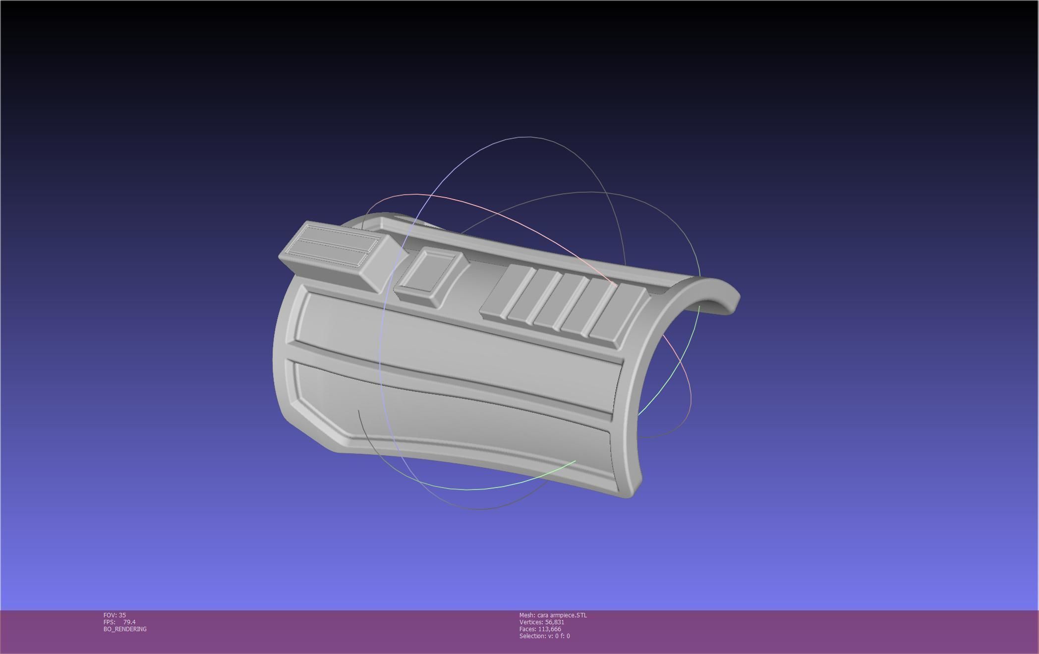 Star Wars The Mandalorian Cara Dune Arm Piece 3D print model_73