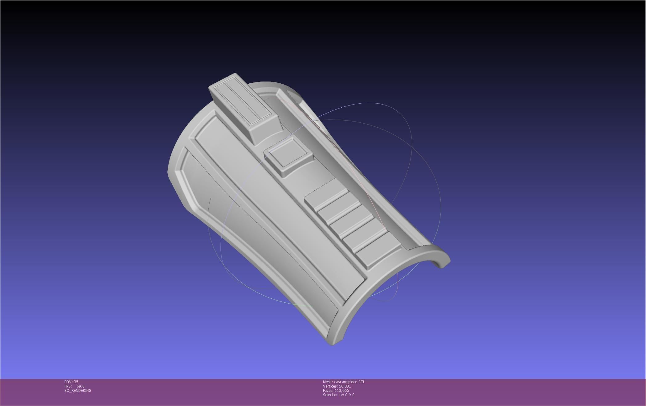 Star Wars The Mandalorian Cara Dune Arm Piece 3D print model_74