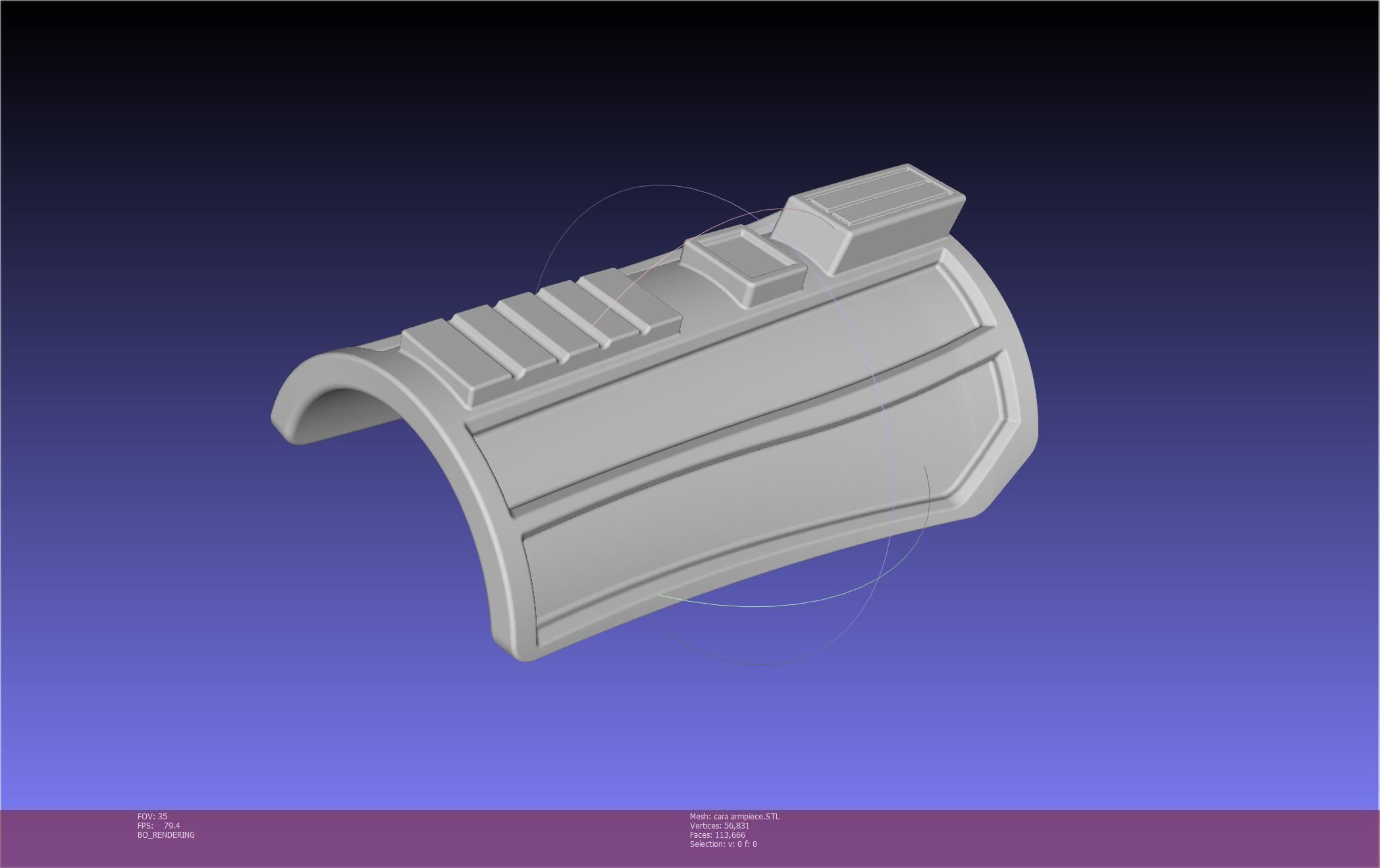 Star Wars The Mandalorian Cara Dune Arm Piece 3D print model_82