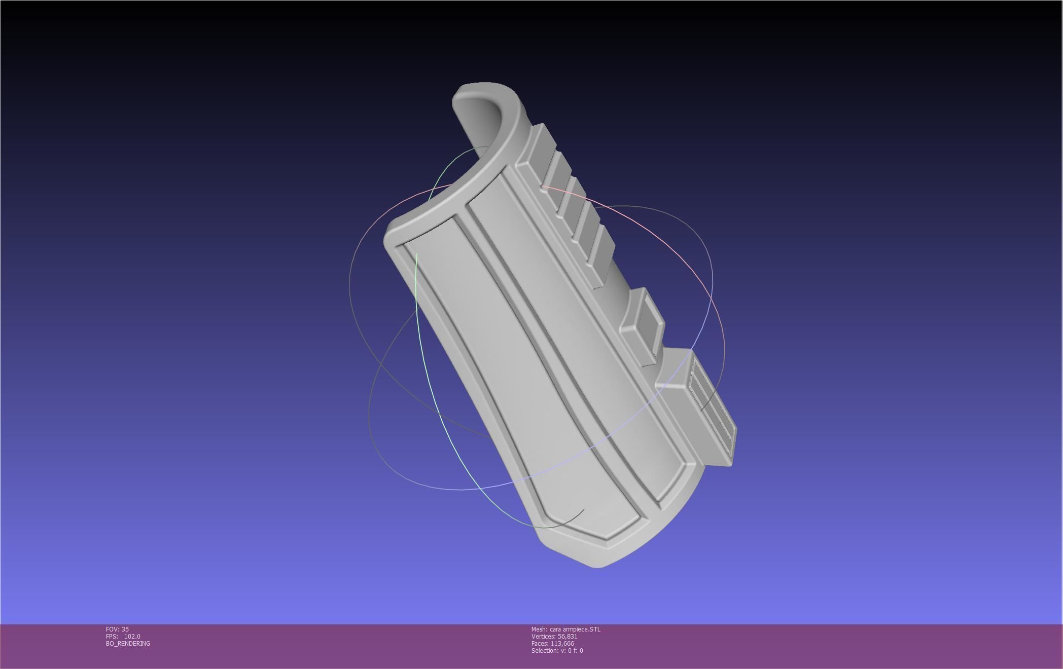 Star Wars The Mandalorian Cara Dune Arm Piece 3D print model_56
