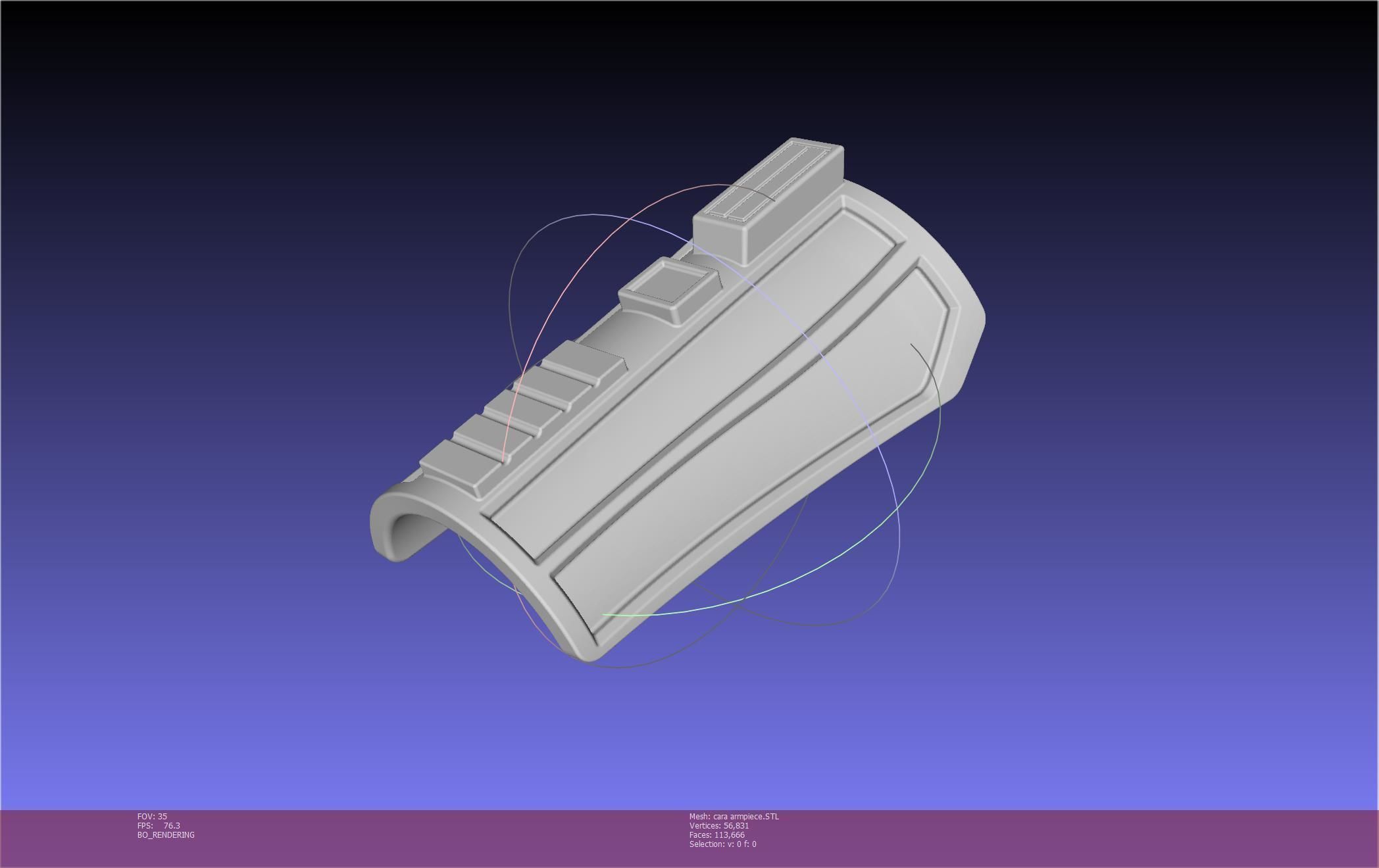 Star Wars The Mandalorian Cara Dune Arm Piece 3D print model_69