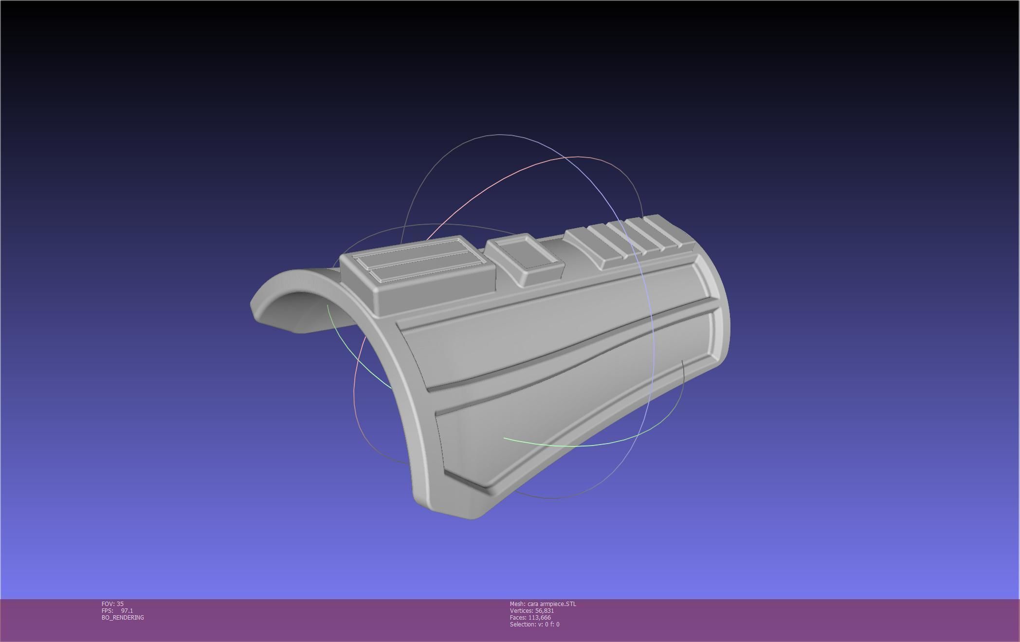Star Wars The Mandalorian Cara Dune Arm Piece 3D print model_64