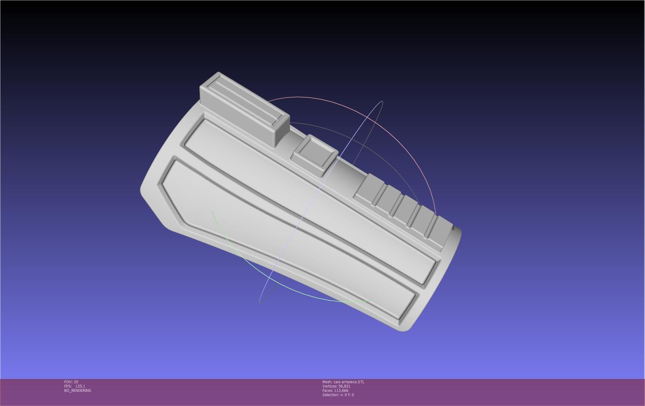 Star Wars The Mandalorian Cara Dune Arm Piece 3D print model_40