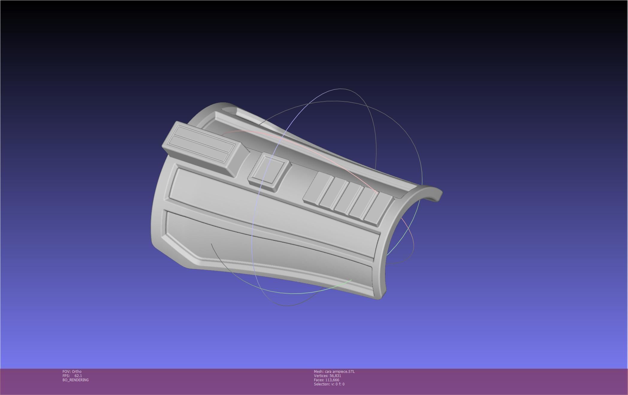 Star Wars The Mandalorian Cara Dune Arm Piece 3D print model_15