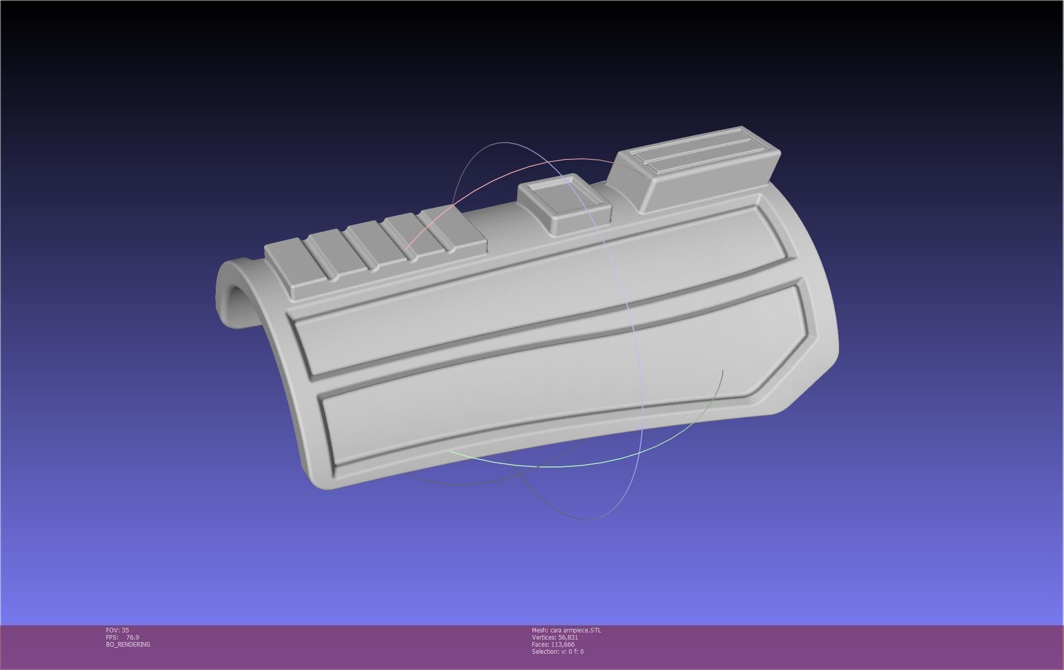 Star Wars The Mandalorian Cara Dune Arm Piece 3D print model_81