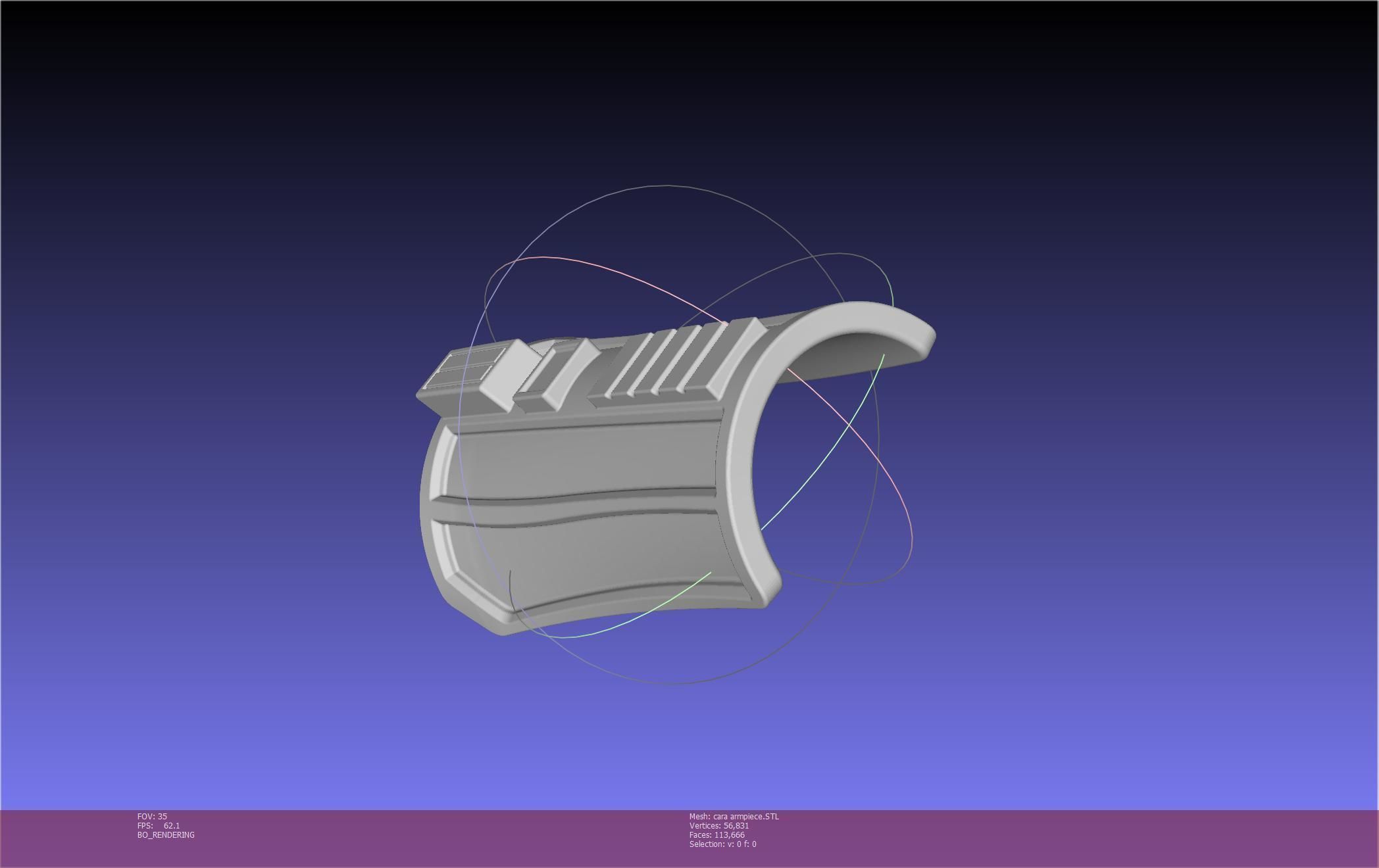 Star Wars The Mandalorian Cara Dune Arm Piece 3D print model_49