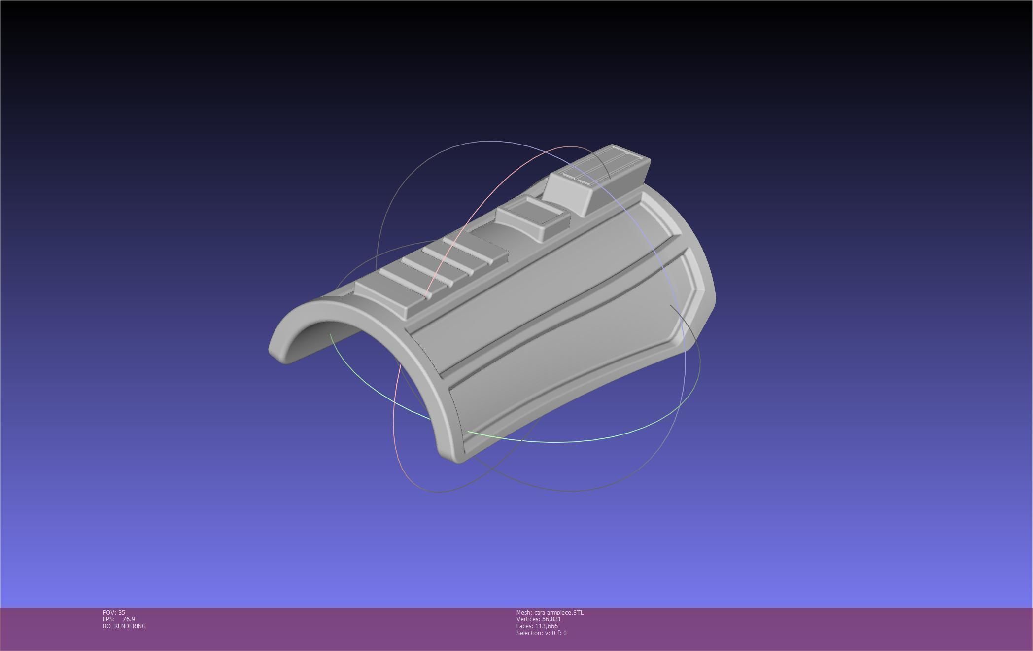 Star Wars The Mandalorian Cara Dune Arm Piece 3D print model_39