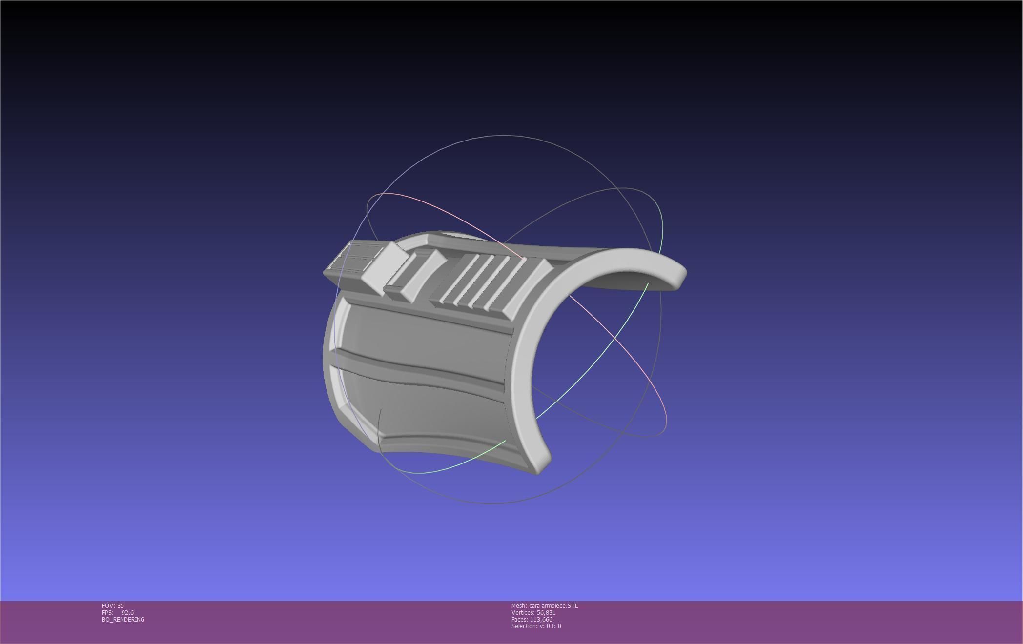 Star Wars The Mandalorian Cara Dune Arm Piece 3D print model_50