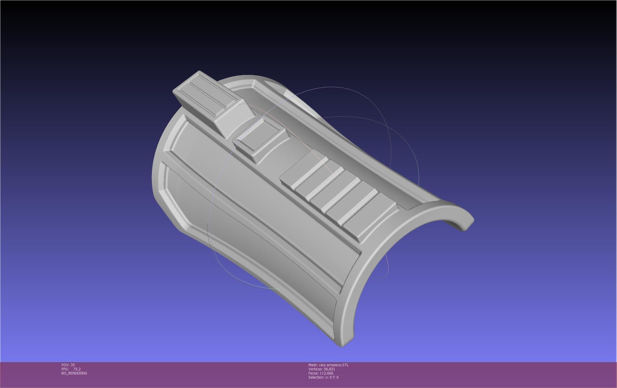 Star Wars The Mandalorian Cara Dune Arm Piece 3D print model_77