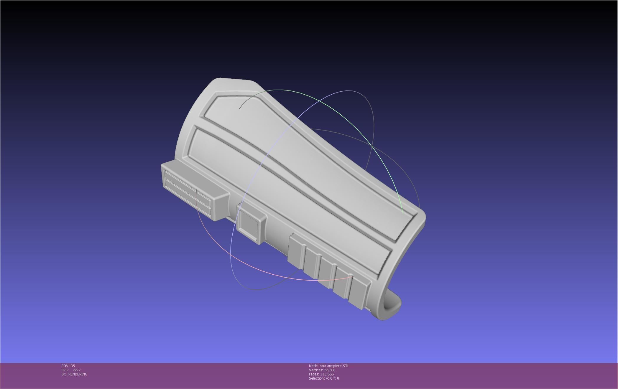 Star Wars The Mandalorian Cara Dune Arm Piece 3D print model_48