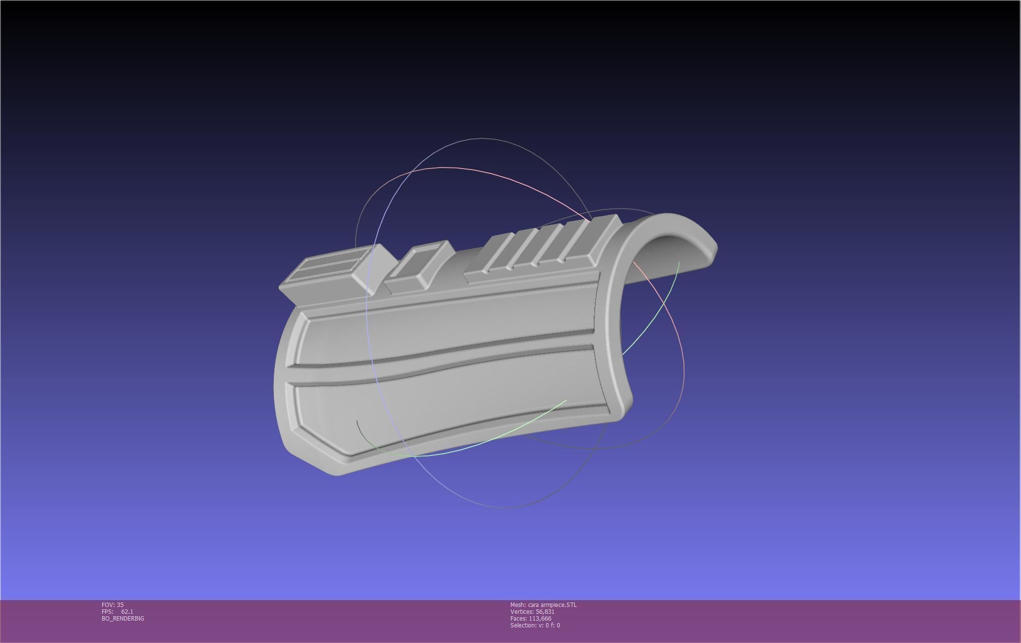 Star Wars The Mandalorian Cara Dune Arm Piece 3D print model_46