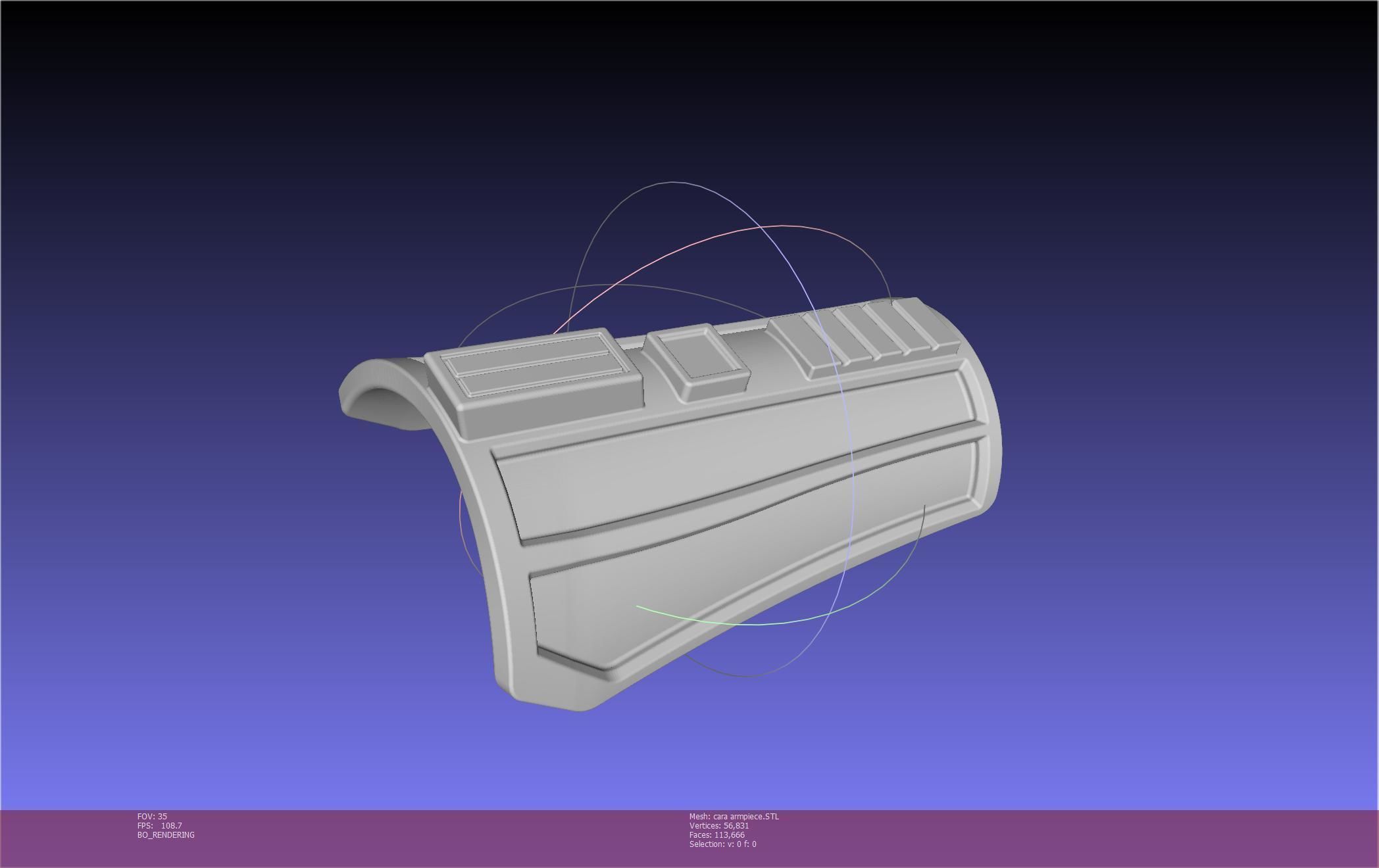Star Wars The Mandalorian Cara Dune Arm Piece 3D print model_65