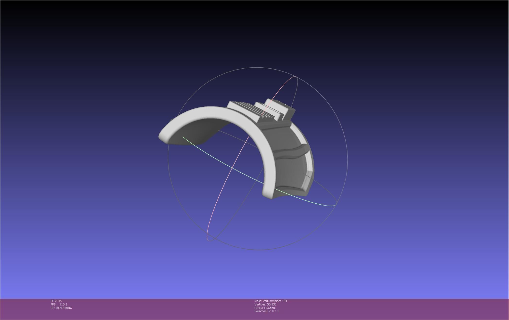 Star Wars The Mandalorian Cara Dune Arm Piece 3D print model_61