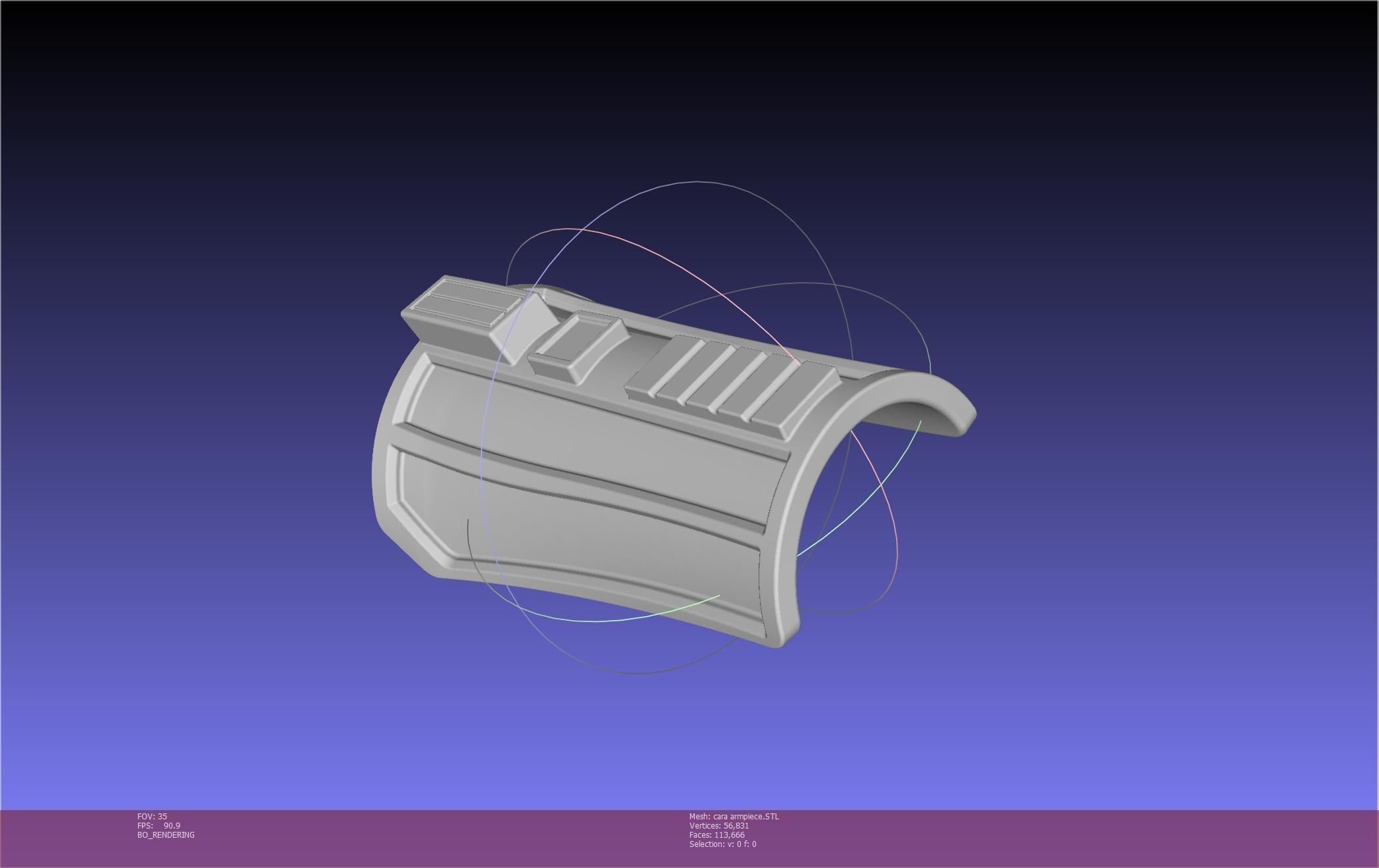 Star Wars The Mandalorian Cara Dune Arm Piece 3D print model_67