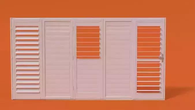Bi-fold shutter security door