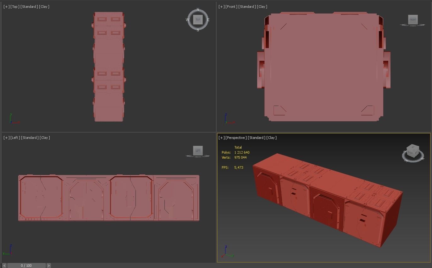 sci-fi set2 3D model_3
