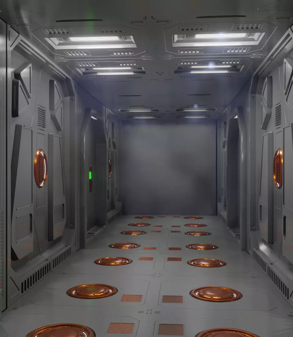 sci-fi set2 3D model_0