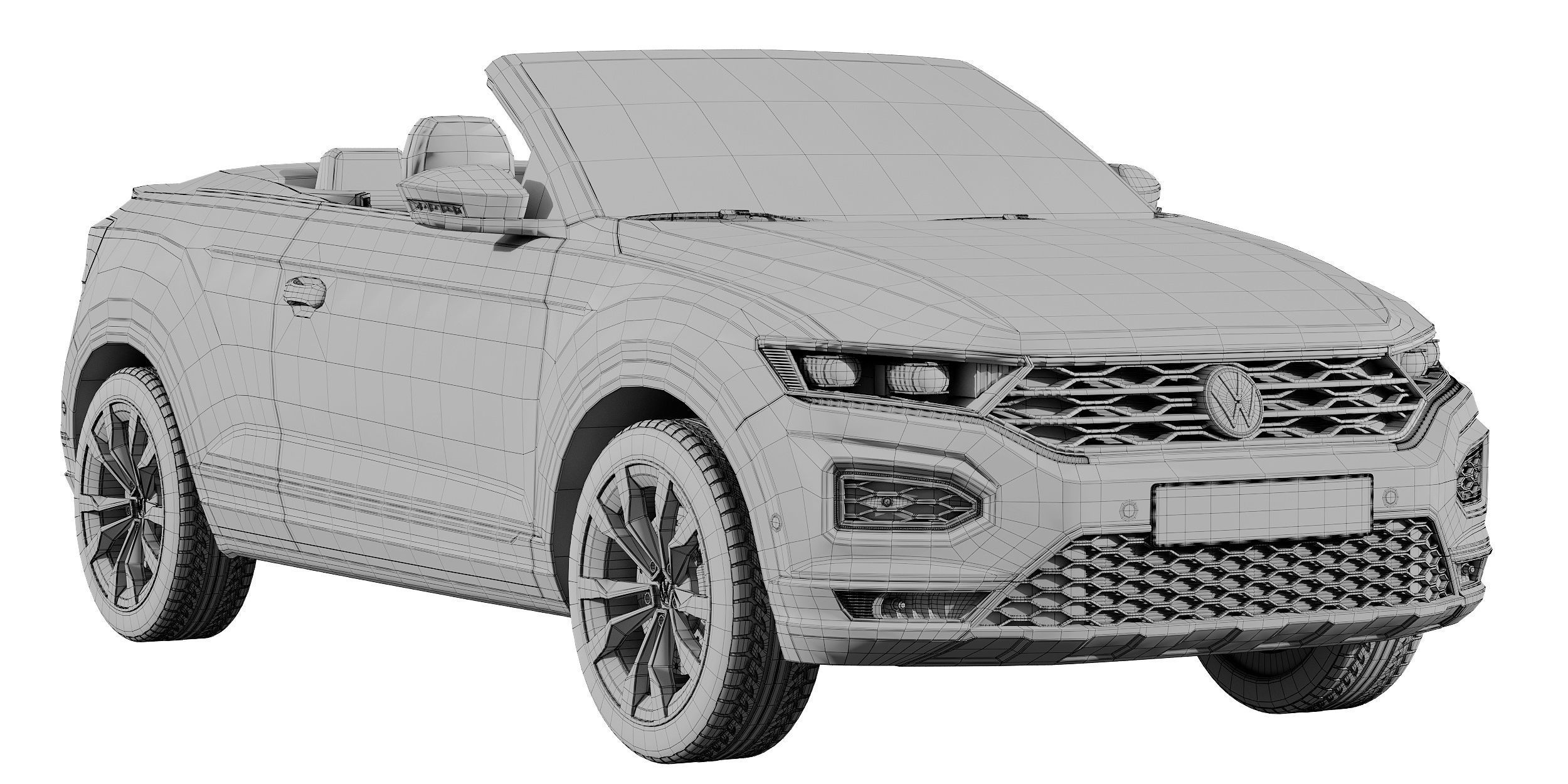 Volkswagen T-Roc Cabriolet 3D model_27