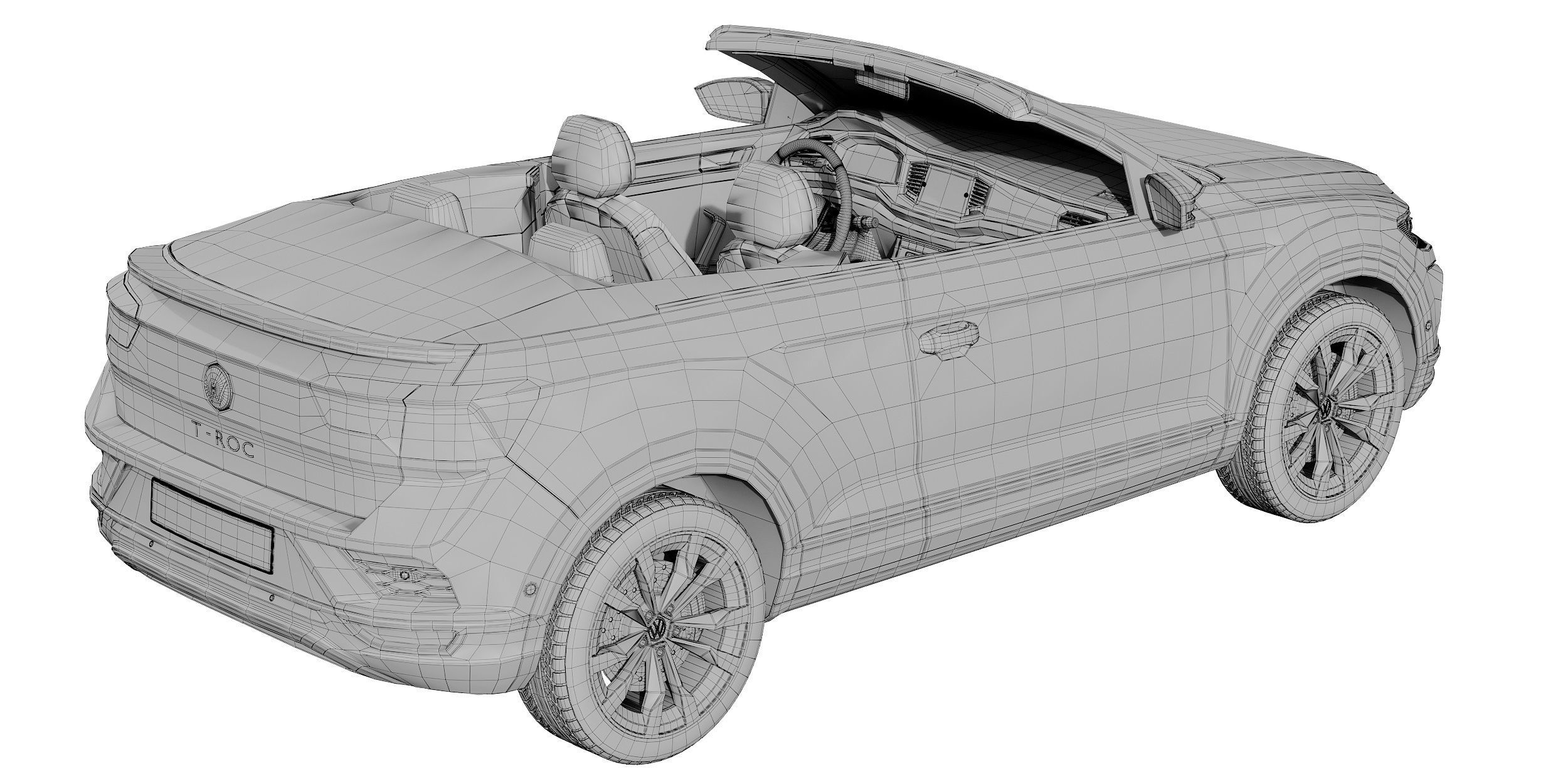 Volkswagen T-Roc Cabriolet 3D model_29