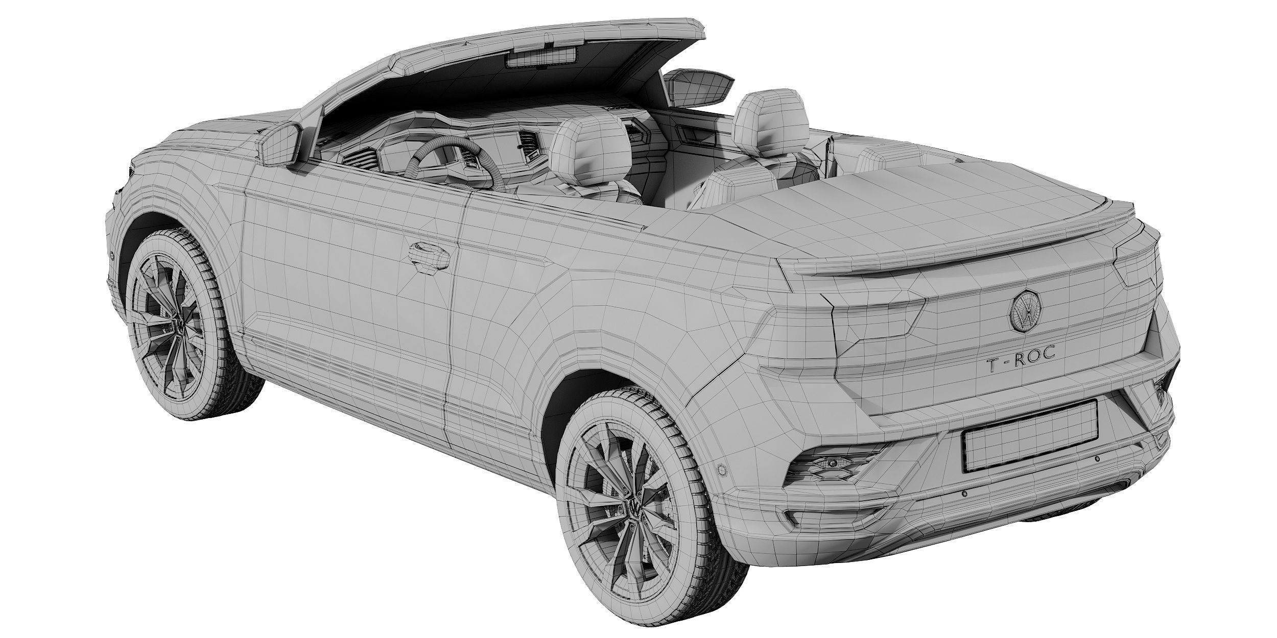 Volkswagen T-Roc Cabriolet 3D model_30