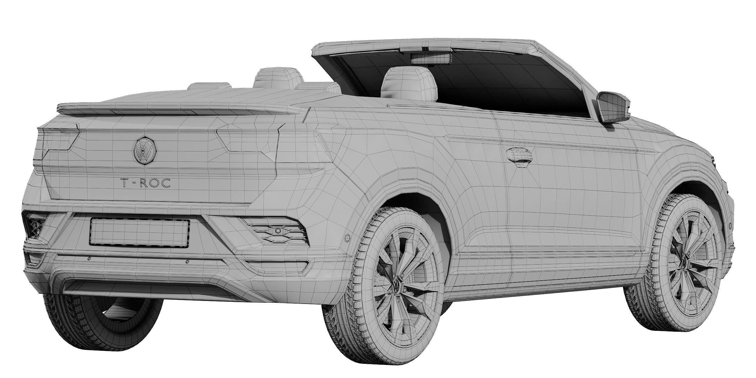 Volkswagen T-Roc Cabriolet 3D model_31