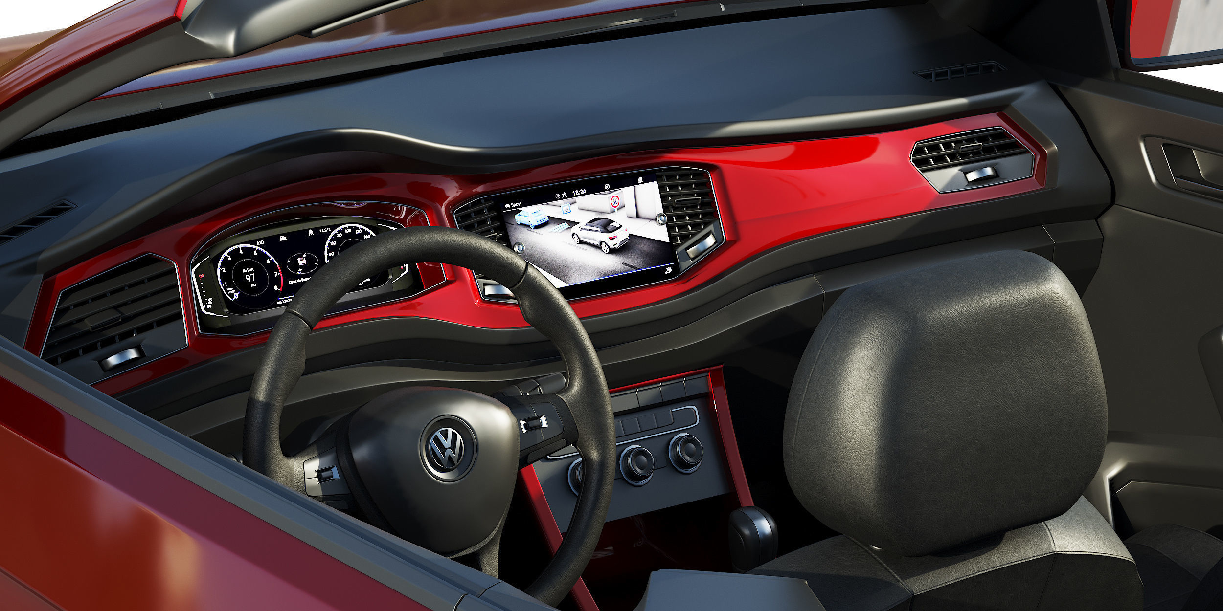 Volkswagen T-Roc Cabriolet 3D model_23