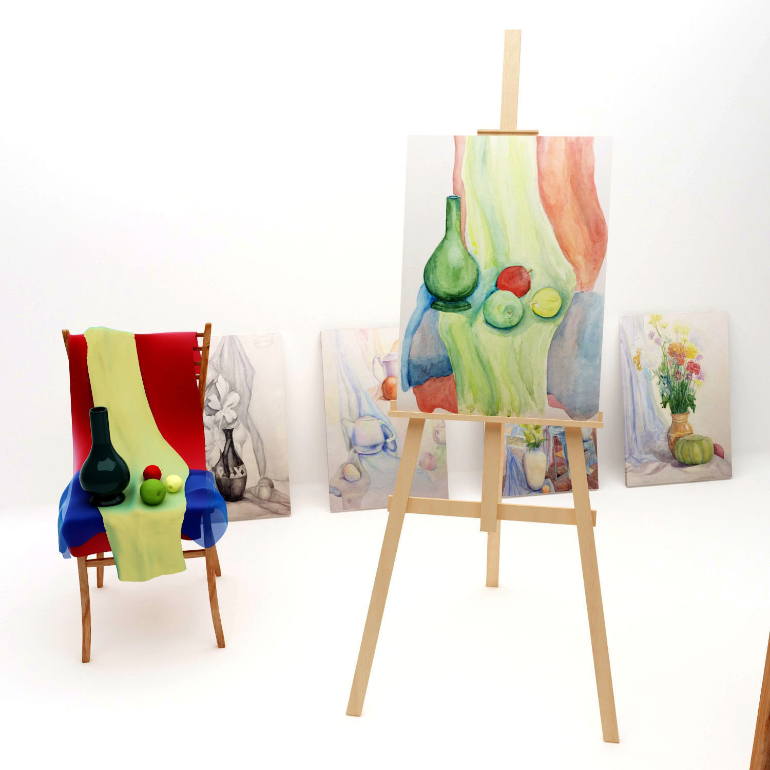 Artist workshop 3D model_3