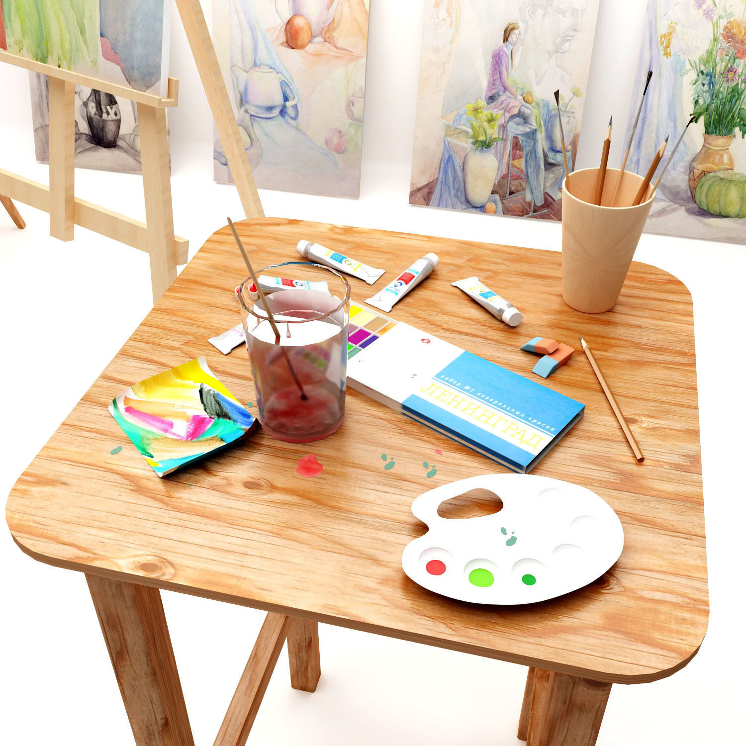 Artist workshop 3D model_2