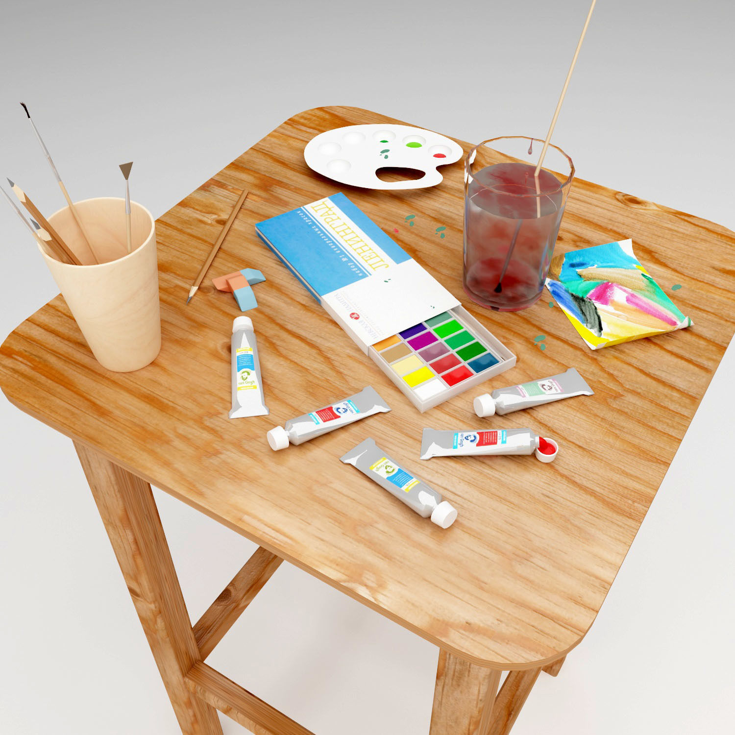 Artist workshop 3D model_1