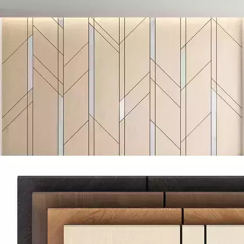Decorative wall panel set 11 3D model