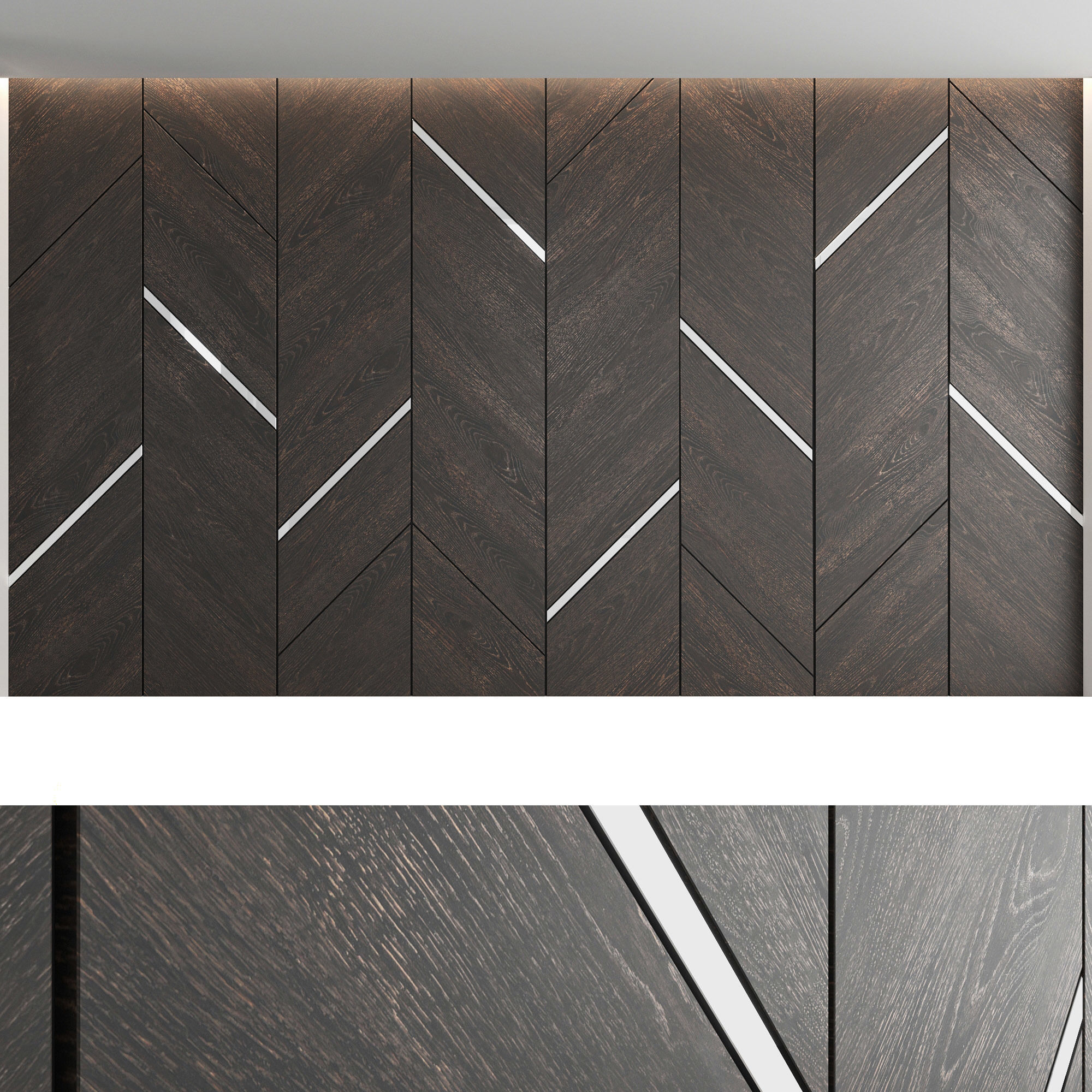 Decorative wall panel set 11 3D model_1