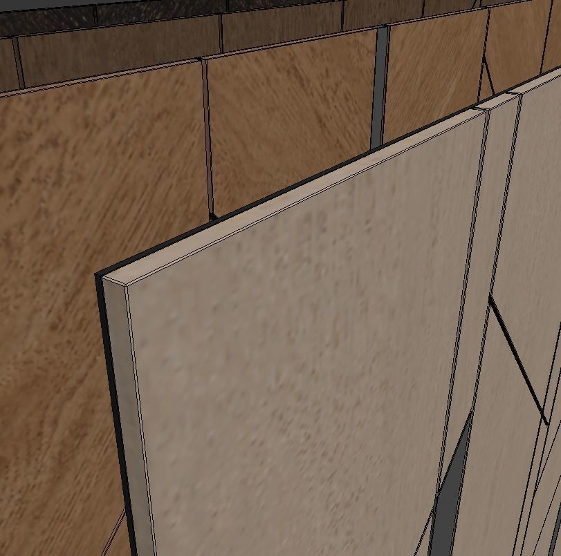 Decorative wall panel set 11 3D model_6