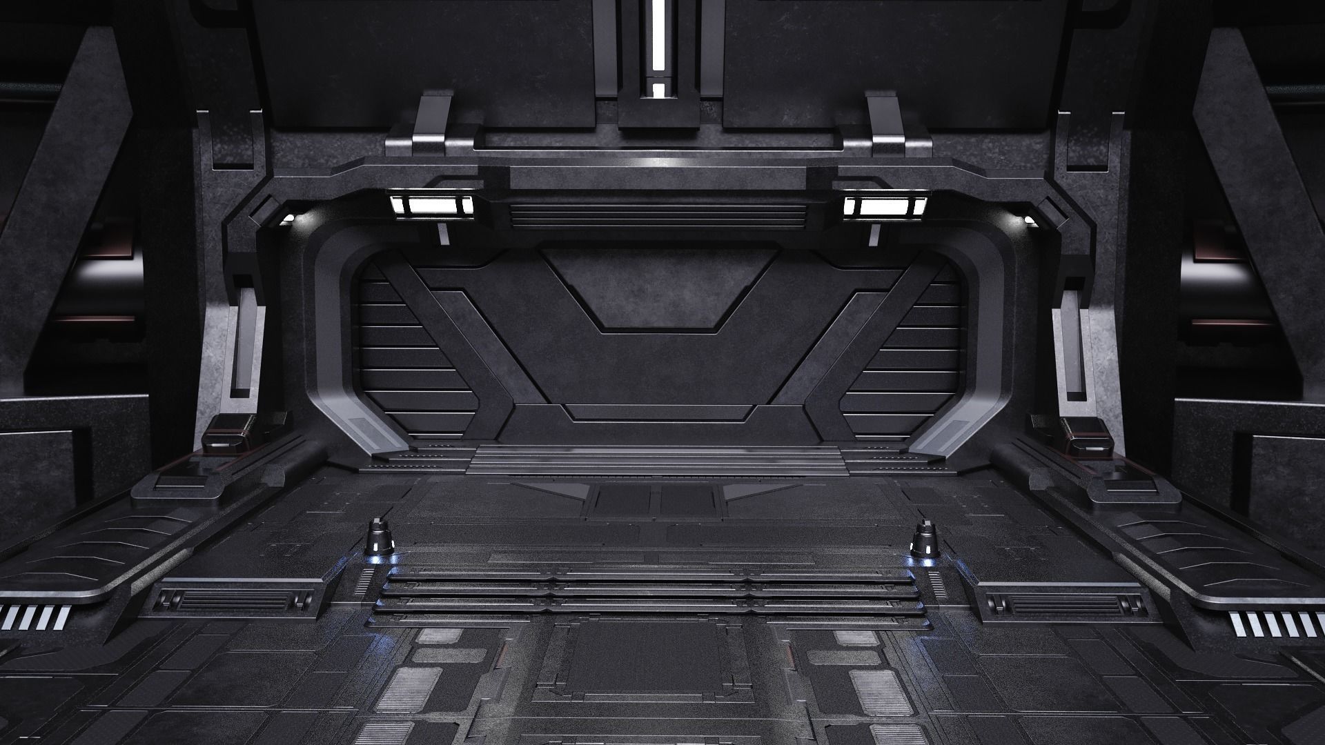 Sci-fi Scene for renders Time Travel 3D model_4