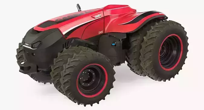 Case IH Self-Driving Drone Tractor Dusty Rigged