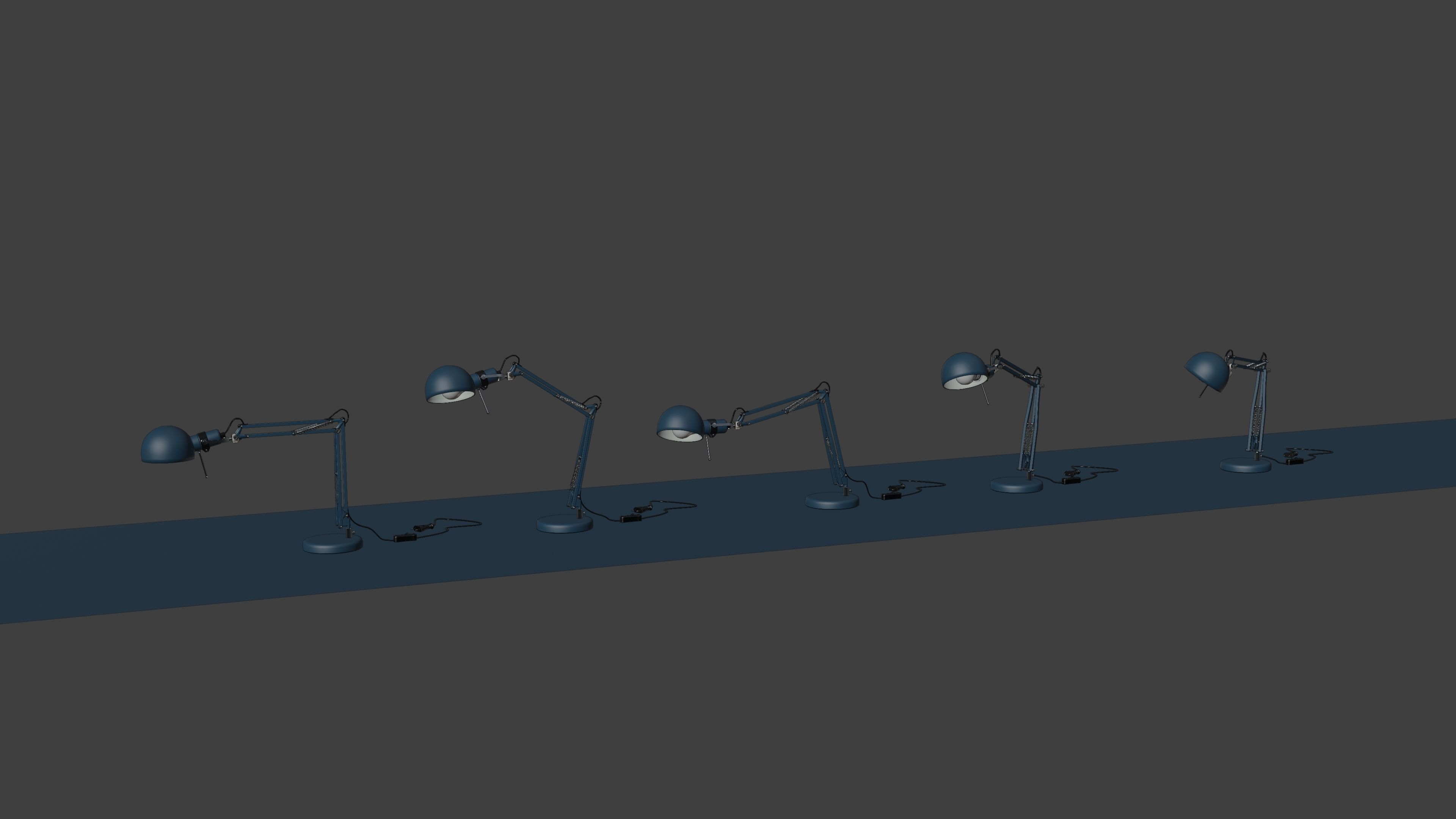 Desktop Lamp 3D model_6