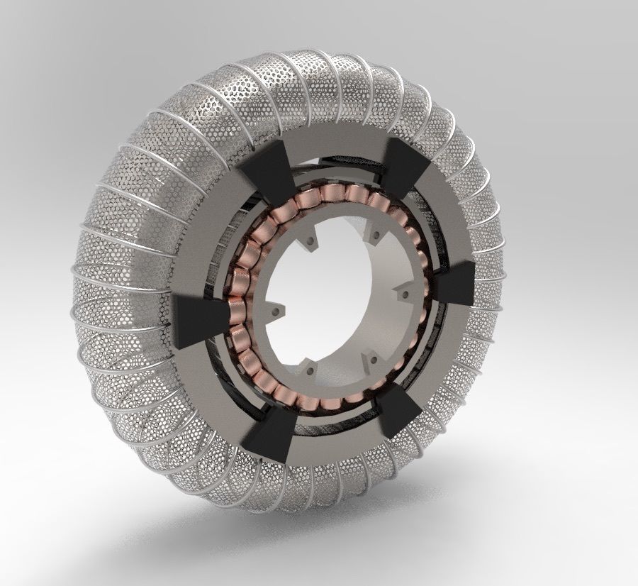 WHEEL AND MOTOR FOR MARS ROVER 3D model_7
