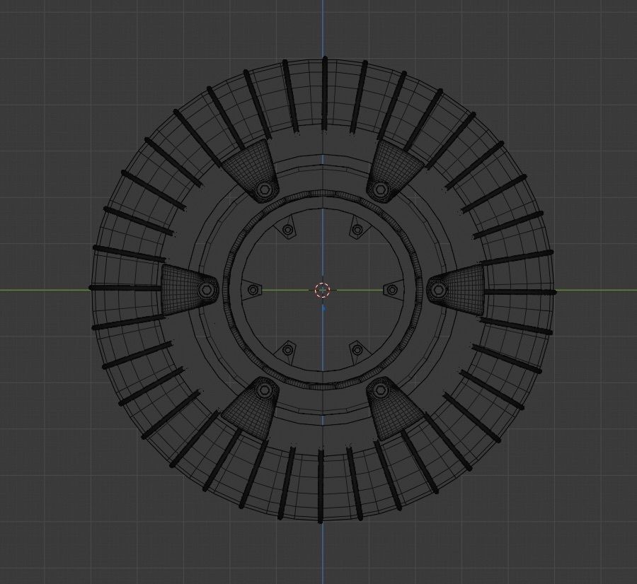 WHEEL AND MOTOR FOR MARS ROVER 3D model_4